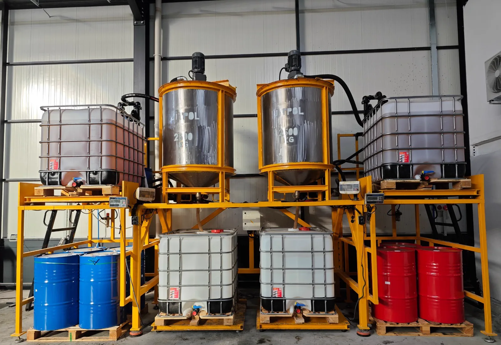 Production mixing equipment